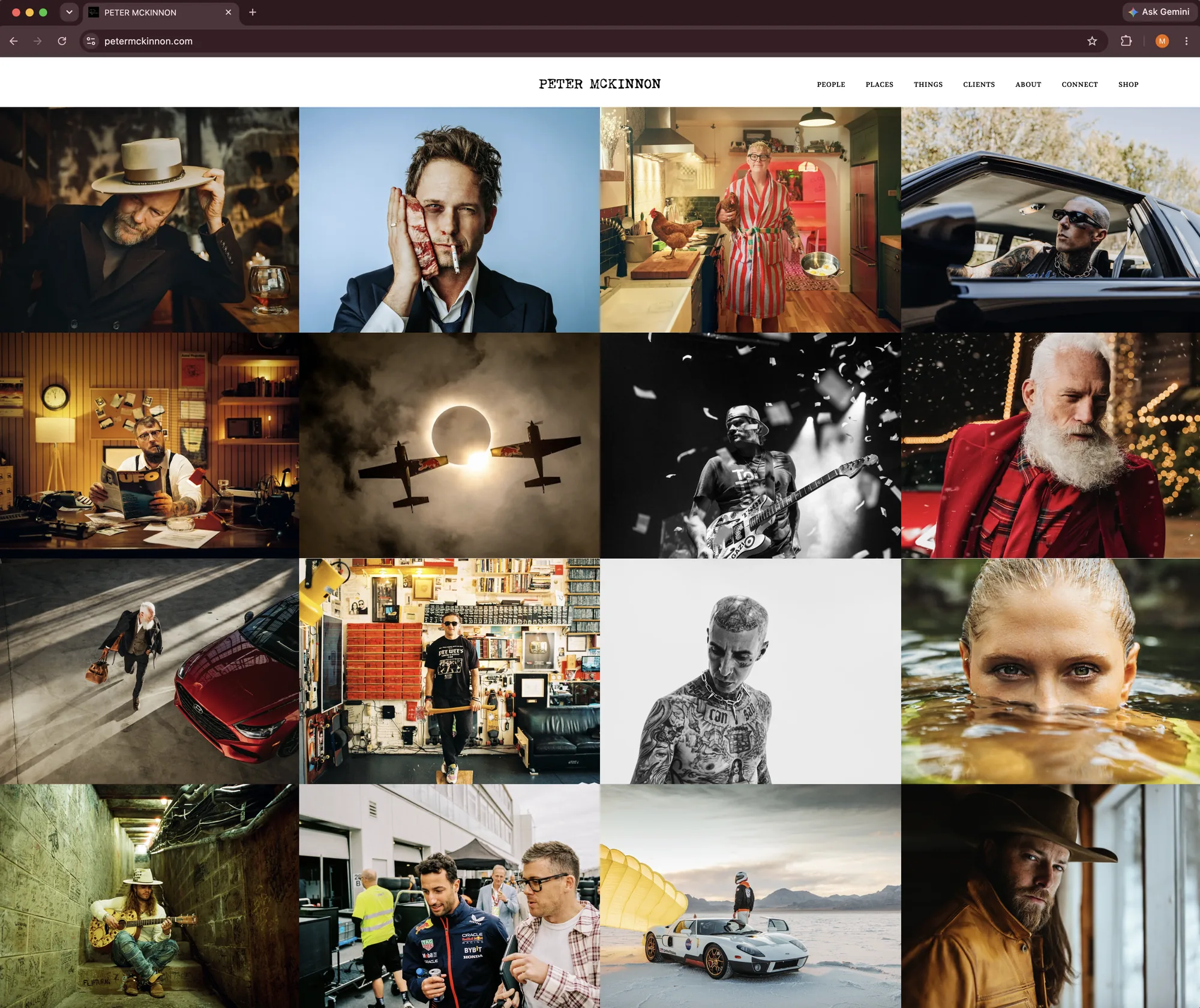 Peter McKinnon site design