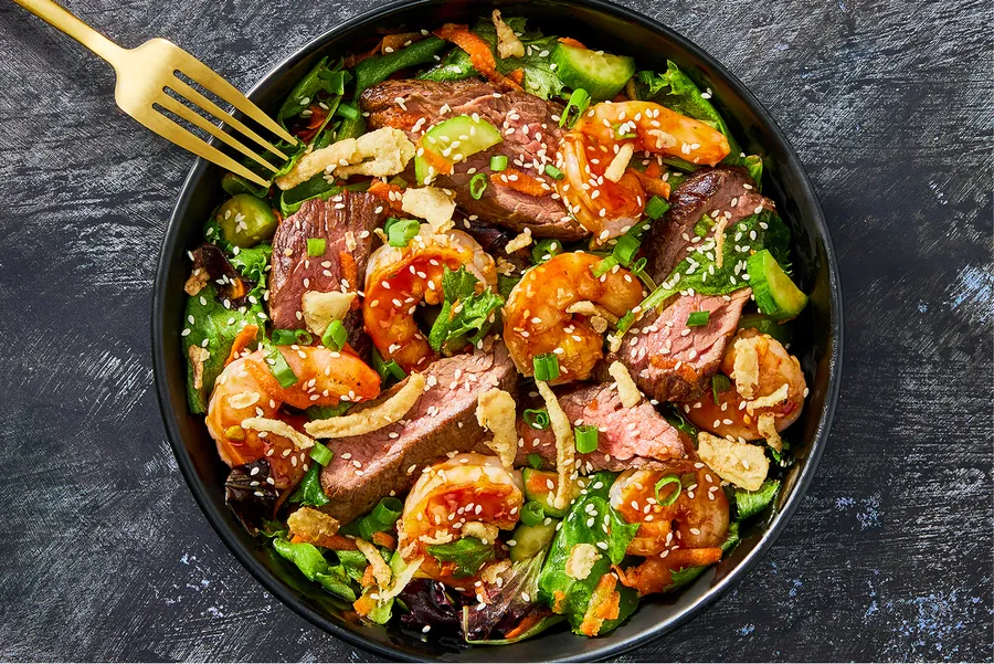 Gochujang Steak & Shrimp Salad